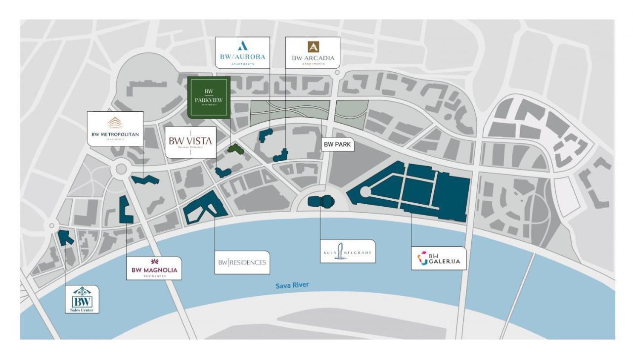 Belgrade Waterfront-Beograd Na Vodi - BW Arcadia Lux 아파트 외부 사진